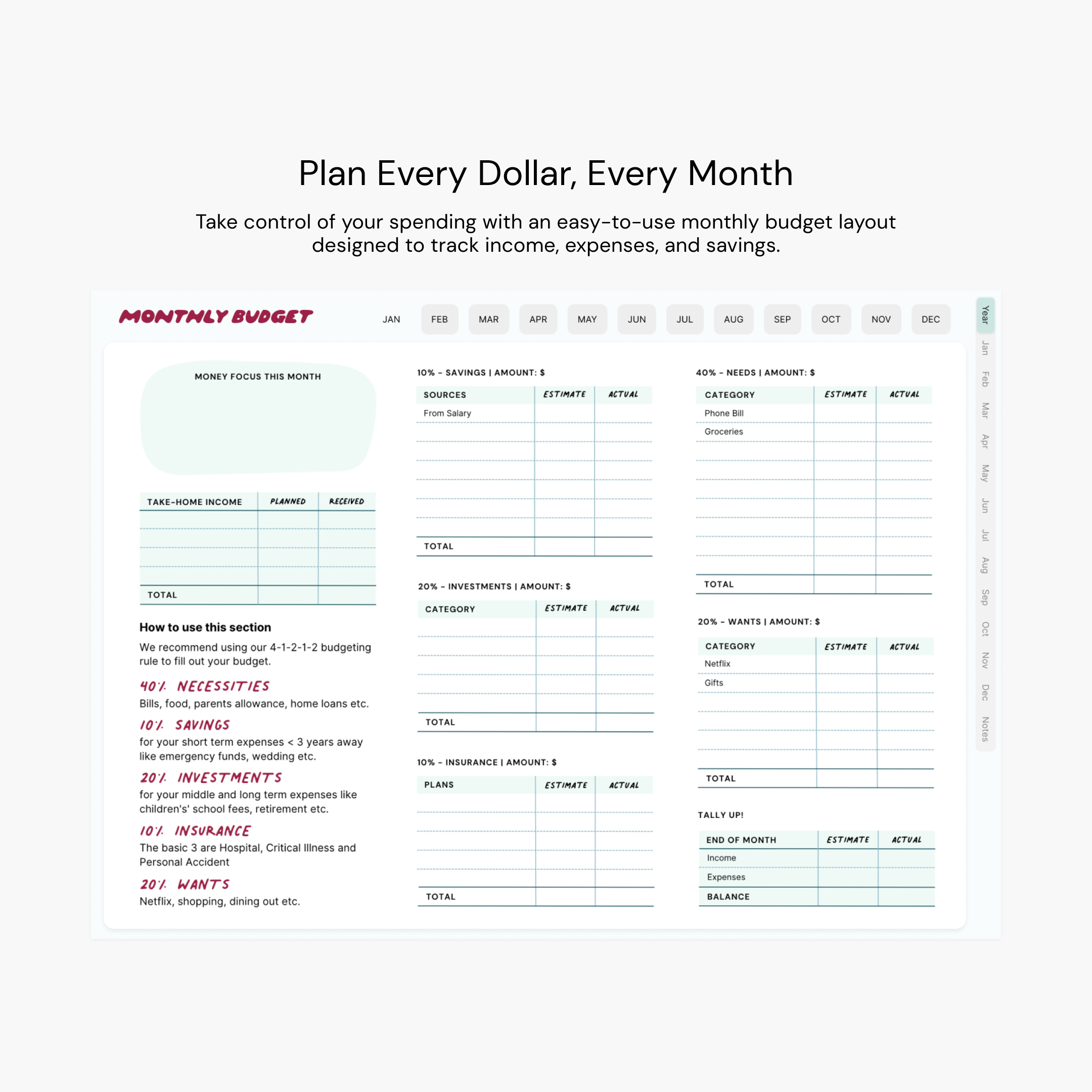 Monthly Budget