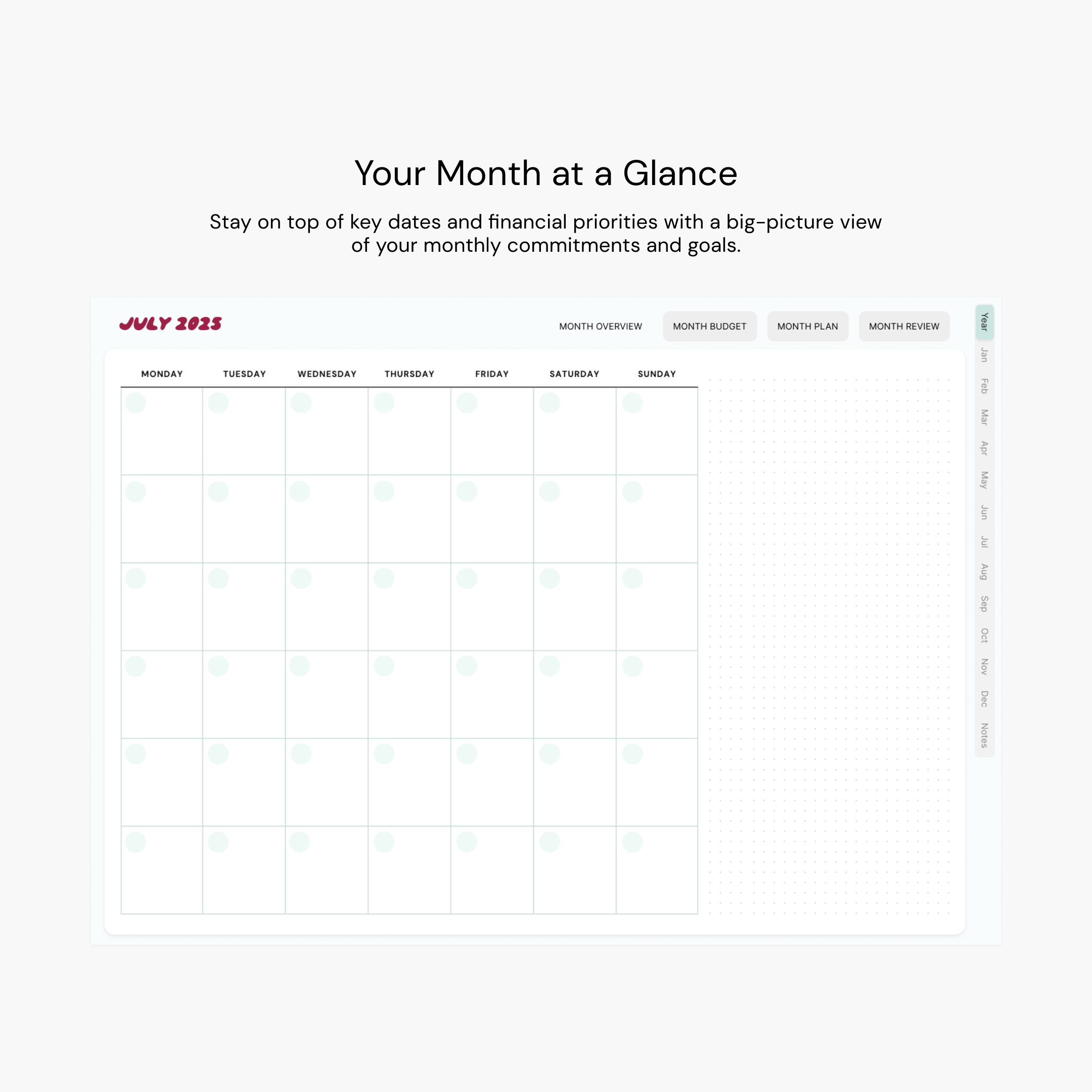 Monthly Overview