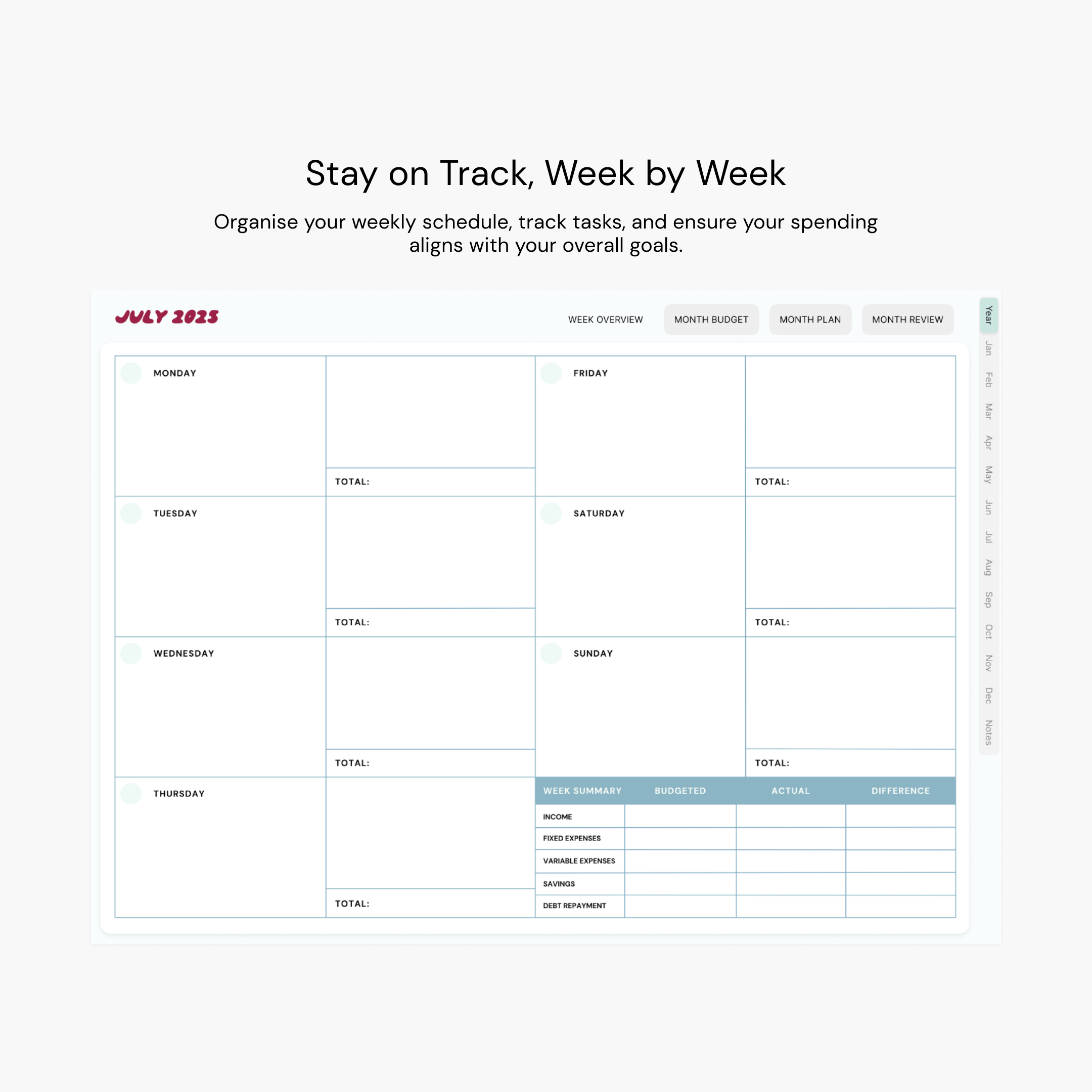 Weekly Planner